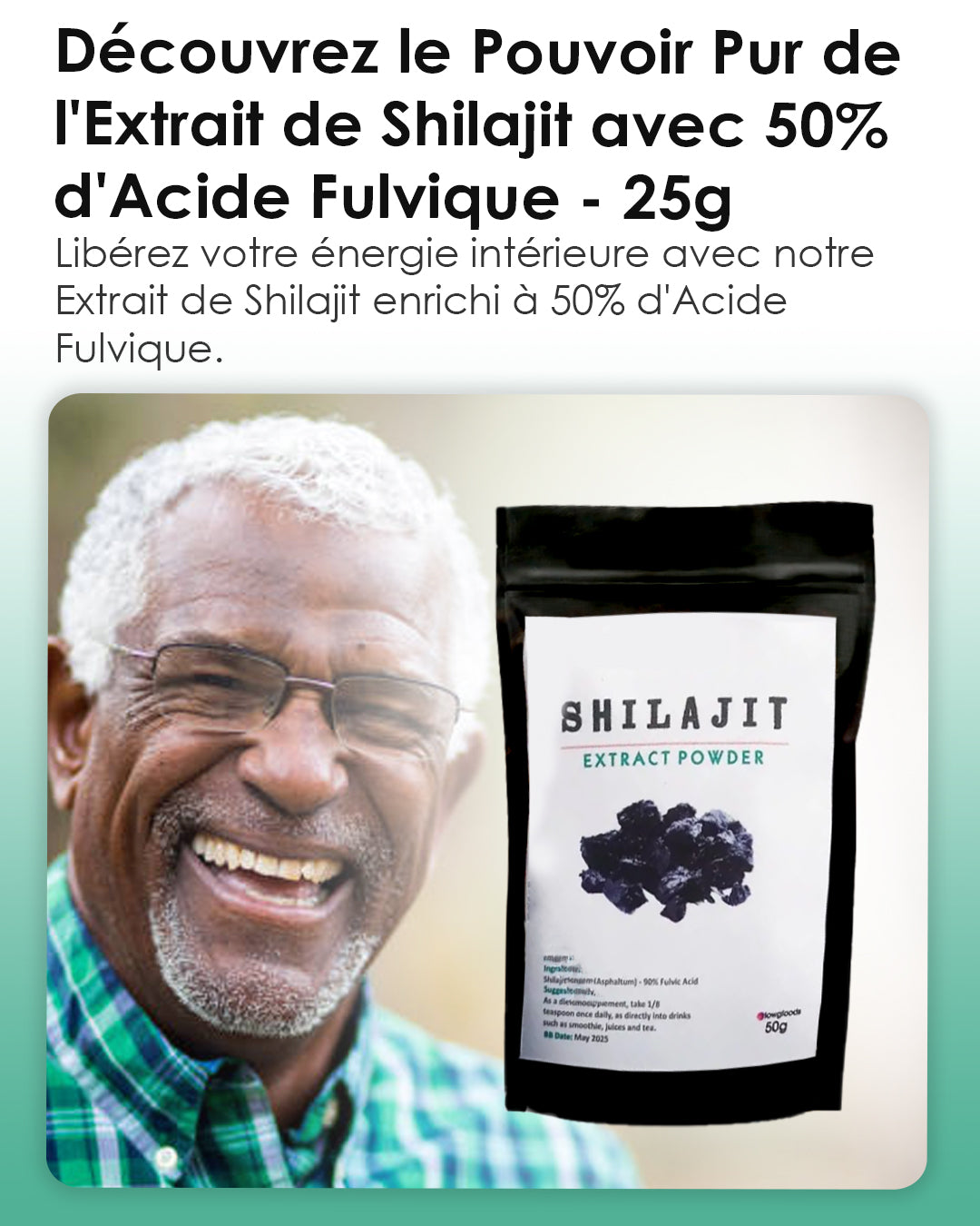 Shilajit de l'Himalaya - Biyodè