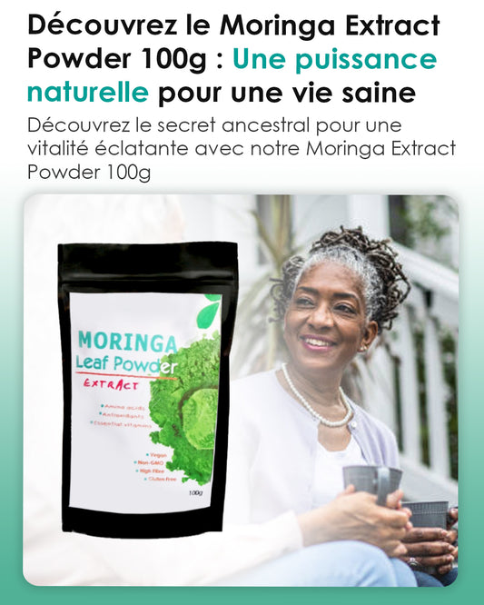 Poudre de feuilles de Moringa Bio 100g