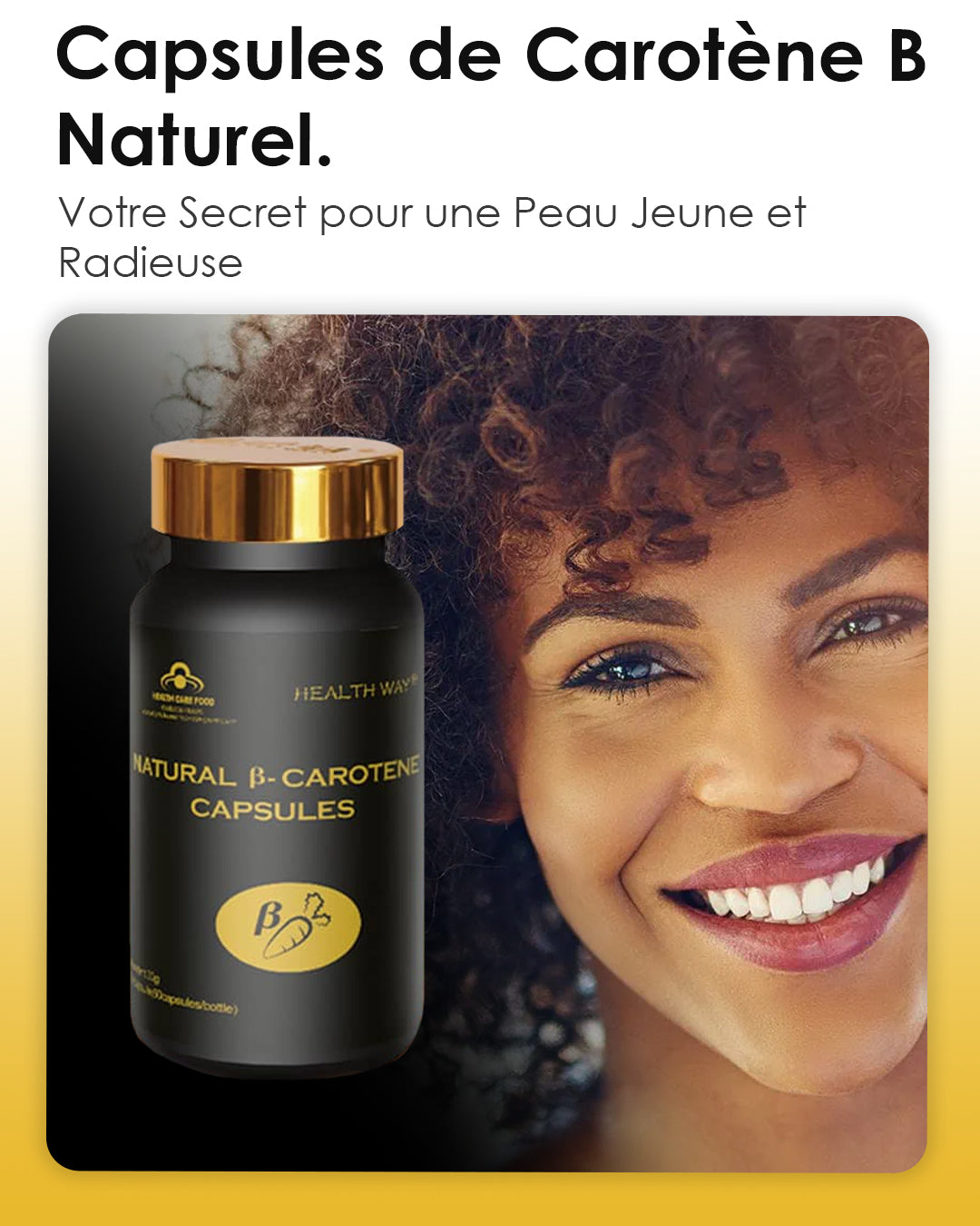 Capsules de carotène B naturel