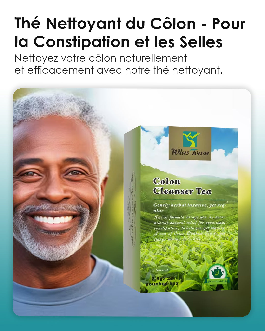 Thé pour le nettoyage du côlon - pour la constipation et les selles